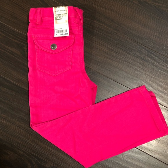 girls pink skinny jeans